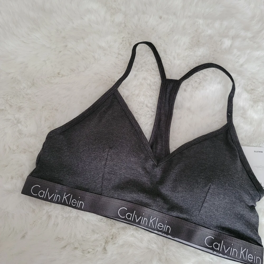 ✨️CALVIN KLEIN COTTON LIGHTLY LINED BRALETTE SIZE L